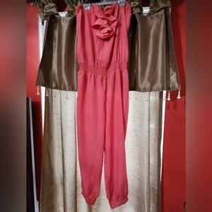 Strapless jumpsuit by La class size large